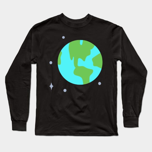 Mabel Pines Earth Long Sleeve T-Shirt by Polka Toons